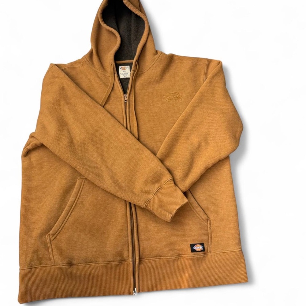 Dickies Men's Brown Zip-Up Hoodie